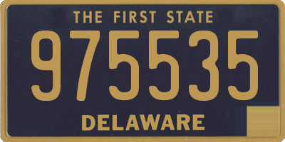 DE license plate 975535