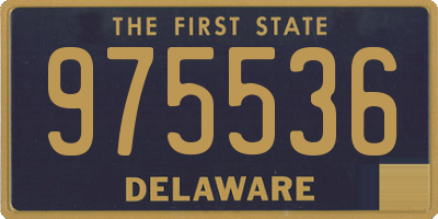 DE license plate 975536