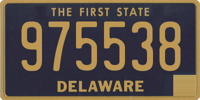 DE license plate 975538