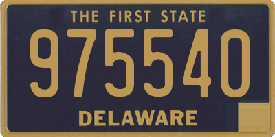 DE license plate 975540