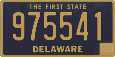 DE license plate 975541