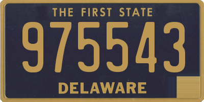 DE license plate 975543