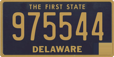 DE license plate 975544