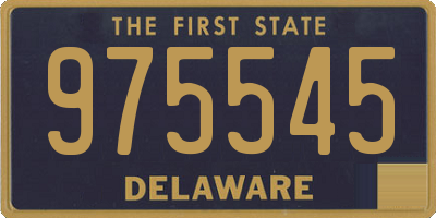 DE license plate 975545