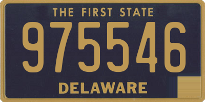 DE license plate 975546