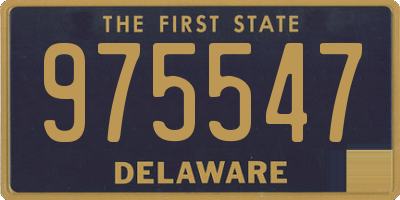 DE license plate 975547