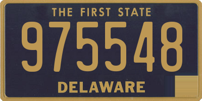 DE license plate 975548