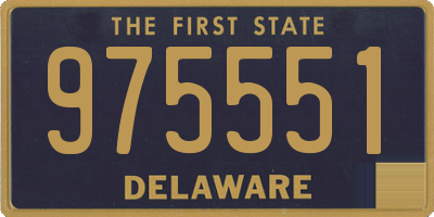 DE license plate 975551