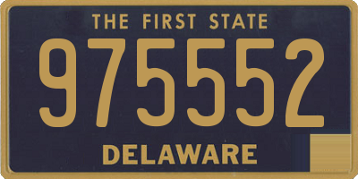 DE license plate 975552