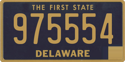 DE license plate 975554