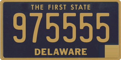 DE license plate 975555