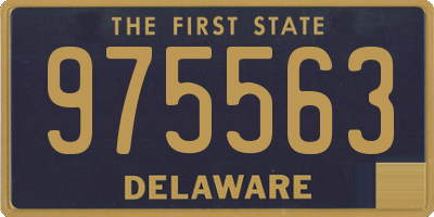 DE license plate 975563