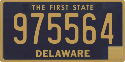 DE license plate 975564