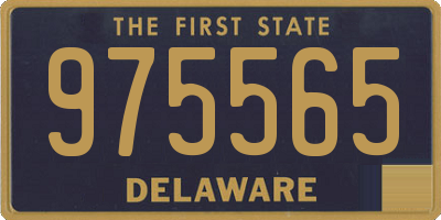 DE license plate 975565