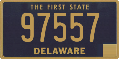 DE license plate 97557