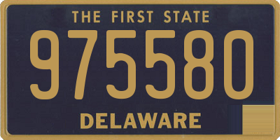 DE license plate 975580