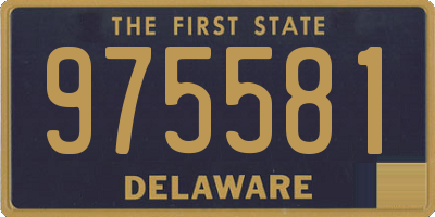 DE license plate 975581