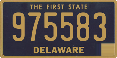 DE license plate 975583