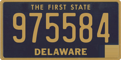 DE license plate 975584