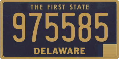 DE license plate 975585