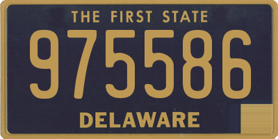 DE license plate 975586