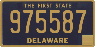 DE license plate 975587