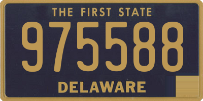 DE license plate 975588