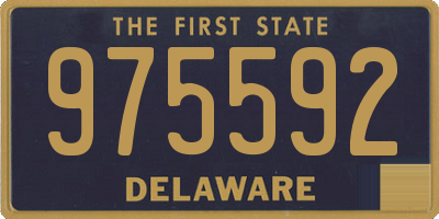 DE license plate 975592