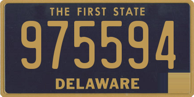 DE license plate 975594