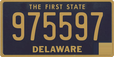 DE license plate 975597