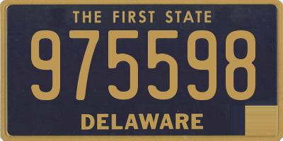 DE license plate 975598