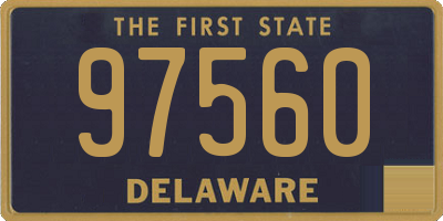 DE license plate 97560