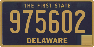 DE license plate 975602