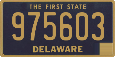 DE license plate 975603