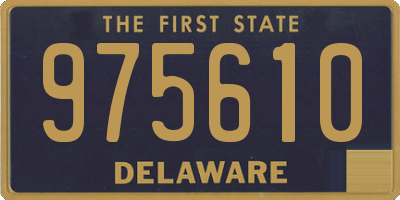 DE license plate 975610