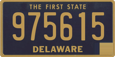 DE license plate 975615