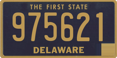 DE license plate 975621