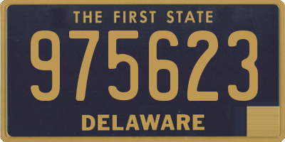 DE license plate 975623