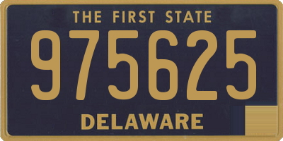 DE license plate 975625