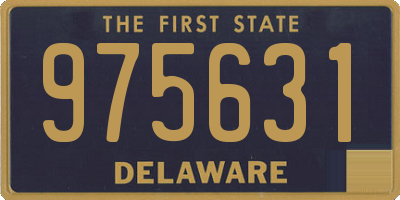 DE license plate 975631