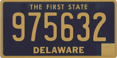 DE license plate 975632