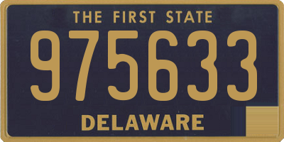 DE license plate 975633