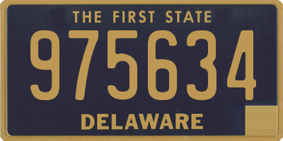 DE license plate 975634