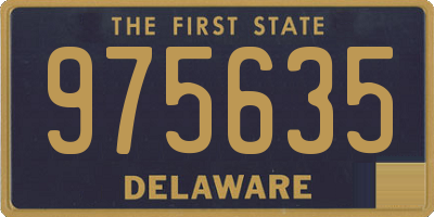 DE license plate 975635