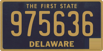 DE license plate 975636