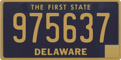 DE license plate 975637