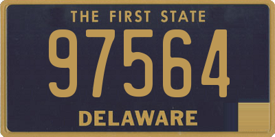 DE license plate 97564