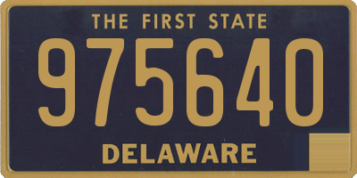 DE license plate 975640