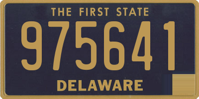 DE license plate 975641