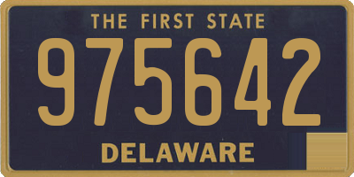 DE license plate 975642